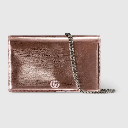 Bi-Colour Gg Marmont Wallet On Chain