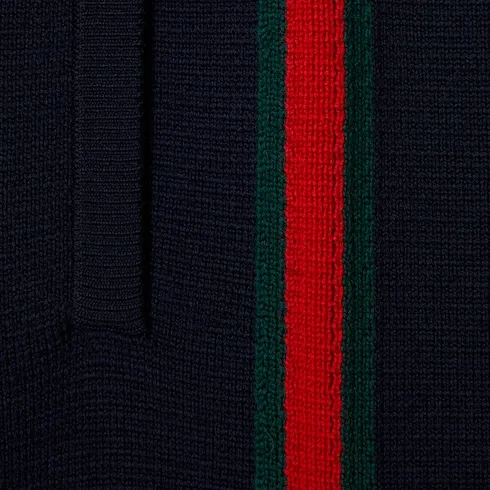 Stitch Wool Leisure Trousers With Web