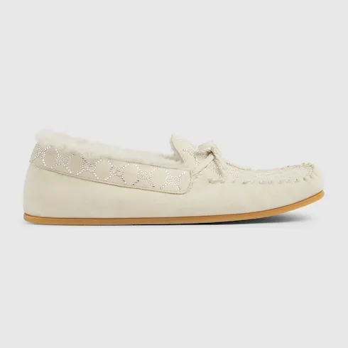 Gg Crystal Driver Loafer