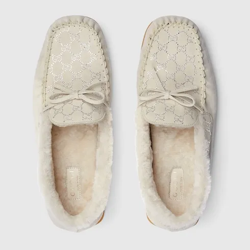 Gg Crystal Driver Loafer