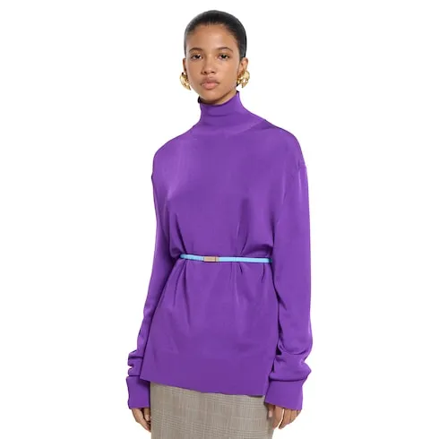 CrÊPe Fabric Turtleneck