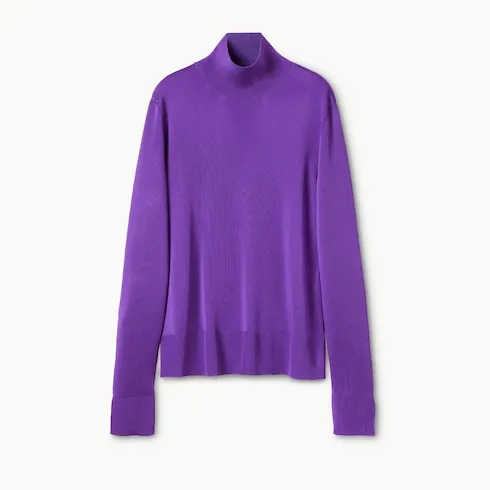 CrÊPe Fabric Turtleneck
