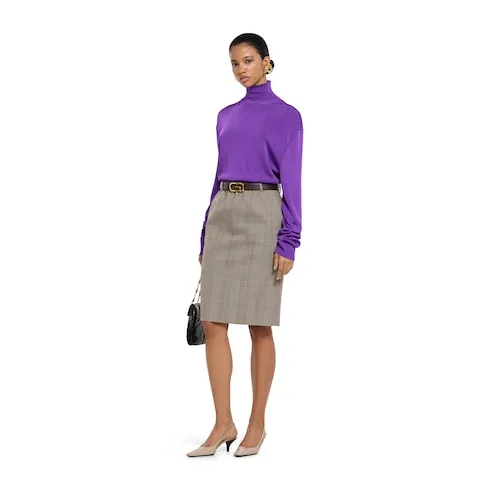 CrÊPe Fabric Turtleneck