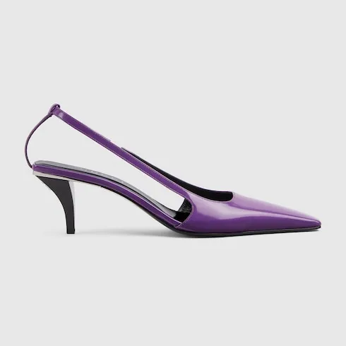 Slingback With Crystal Logo