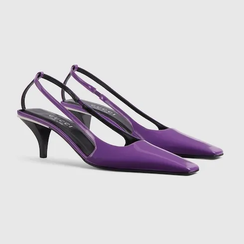Slingback With Crystal Logo