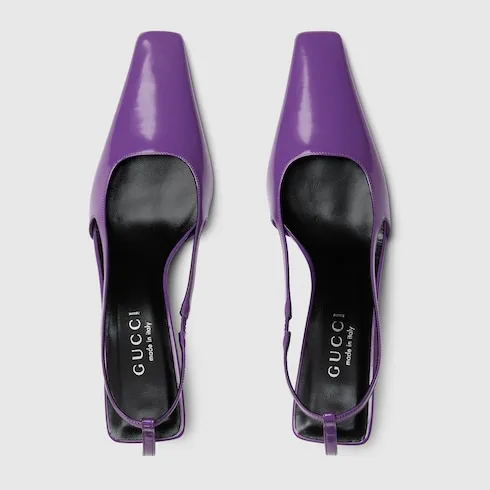 Slingback With Crystal Logo