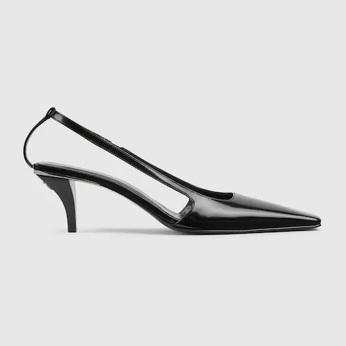 Slingback With Crystal Logo