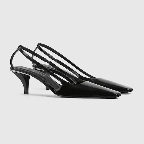 Slingback With Crystal Logo