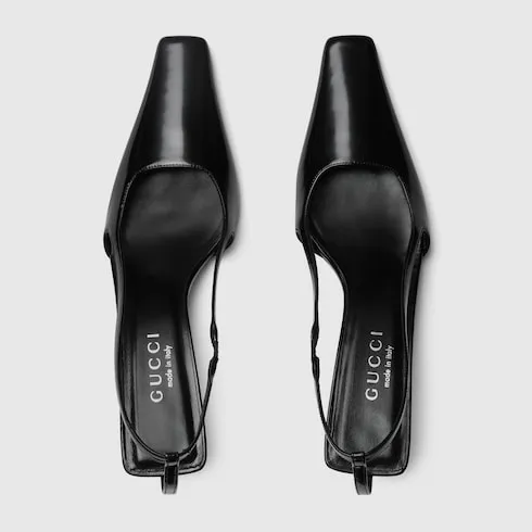 Slingback With Crystal Logo