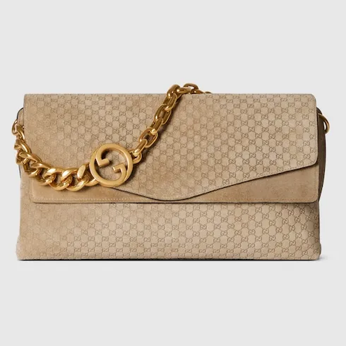 Large Shoulder Bag With Chain