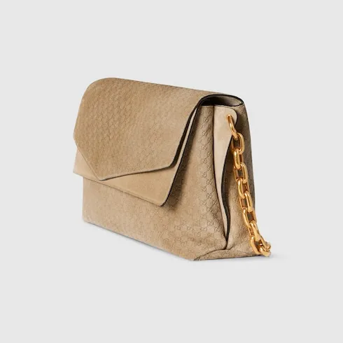 Large Shoulder Bag With Chain
