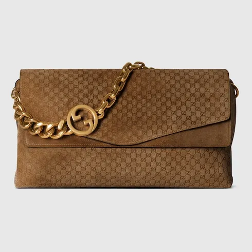 Large Shoulder Bag With Chain