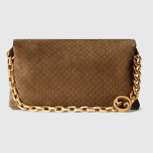 Large Shoulder Bag With Chain