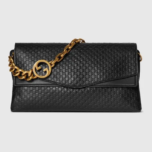 Large Shoulder Bag With Chain