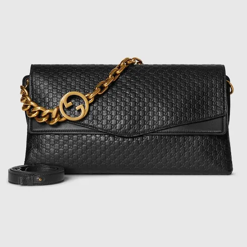 Large Shoulder Bag With Chain