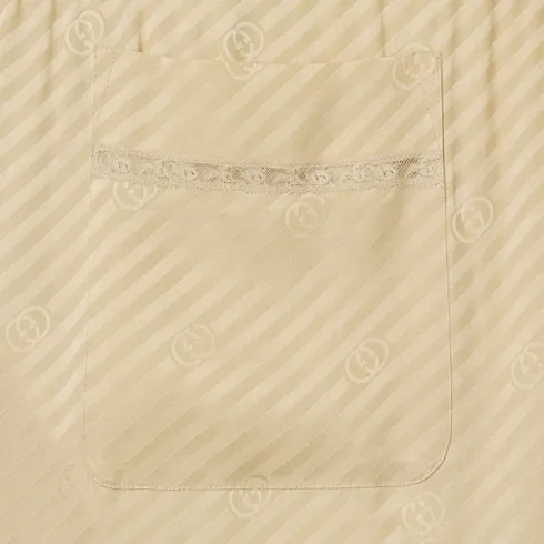 Diagonal Gg Silk Jacquard Trousers