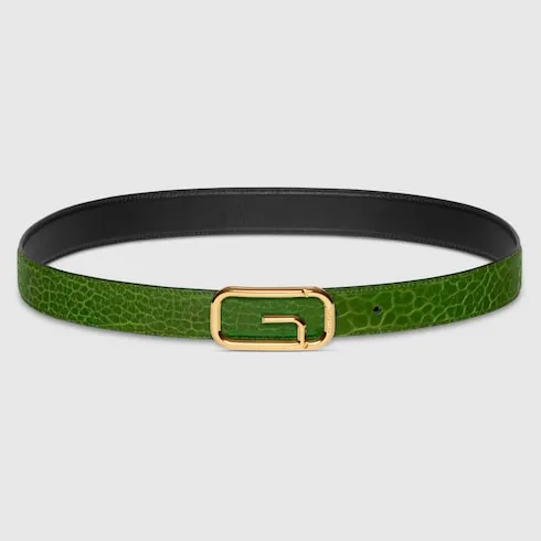 Reversible Belt With Square G Buckle
