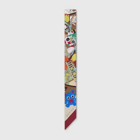 Besties Printed Silk Twill Ribbon