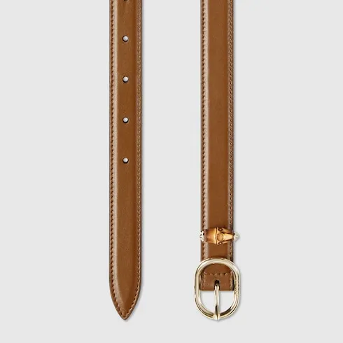 Thin Belt With Oval Buckle