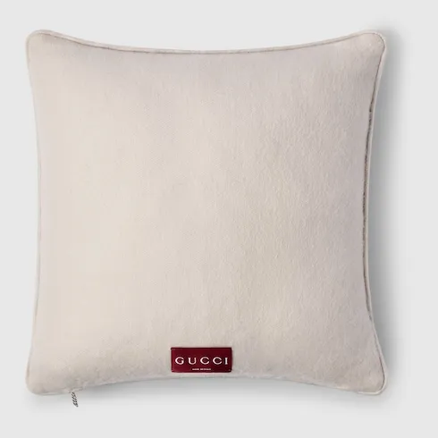 Gg Wool Cashmere Jacquard Cushion