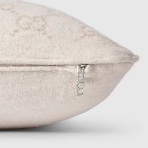 Gg Wool Cashmere Jacquard Cushion