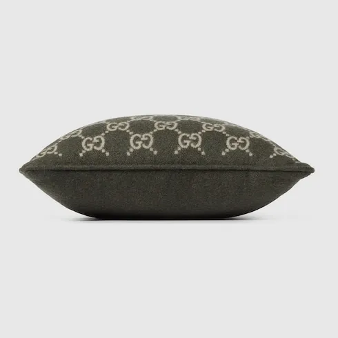Gg Wool Cashmere Jacquard Cushion