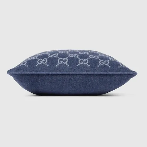 Gg Wool Cashmere Jacquard Cushion