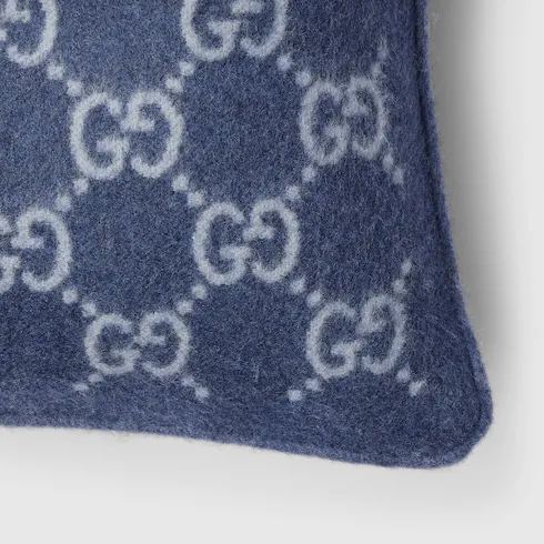 Gg Wool Cashmere Jacquard Cushion