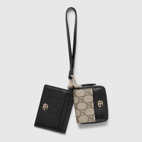 Gg Marmont Bi-Colour Zip Around Wallet