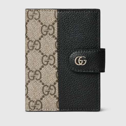 Bi-Colour Gg Marmont Card Case