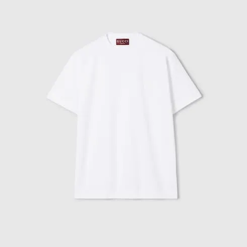 Cotton Jersey T-Shirt With Embroidery