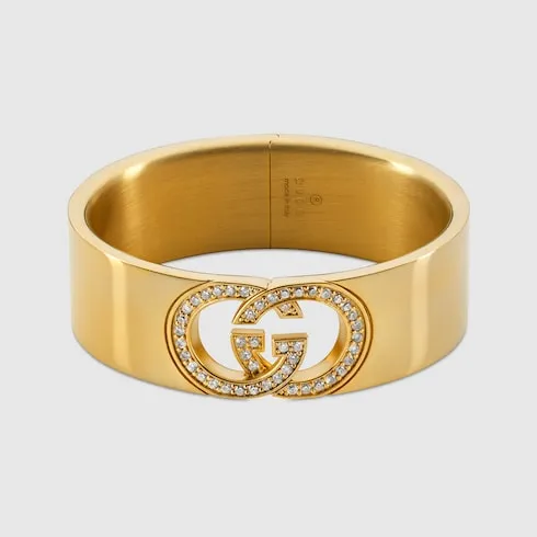 Interlocking Crystal Cuff Bracelet