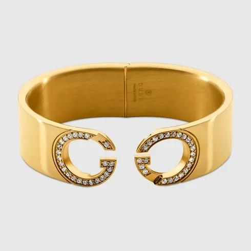 Interlocking Crystal Cuff Bracelet