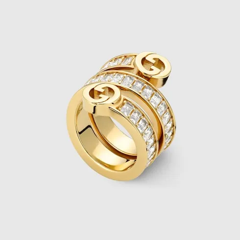 Blondie Crystal Spiral Ring