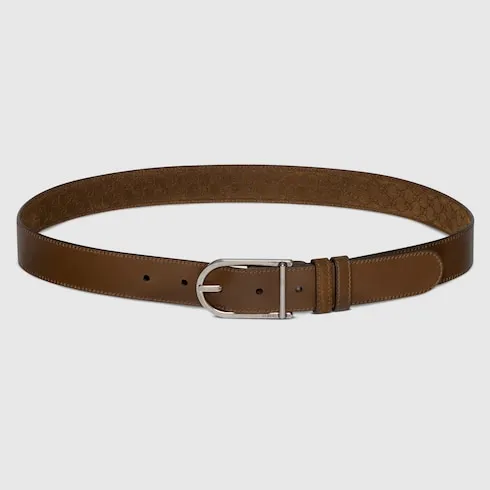 Reversible Belt With Rounded Buckle
