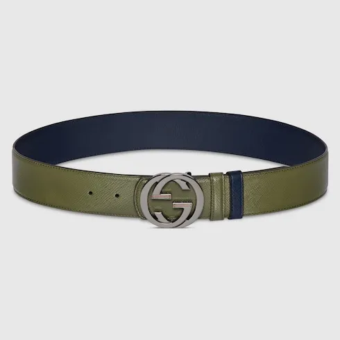 Reversible Belt With Interlocking G Buckle