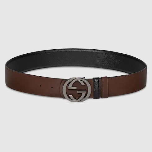 Reversible Belt With Interlocking G Buckle