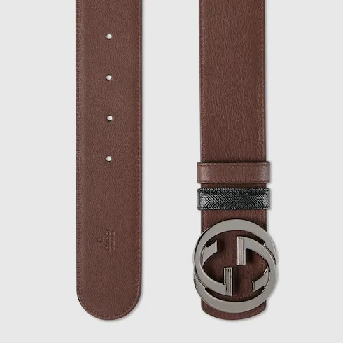 Reversible Belt With Interlocking G Buckle