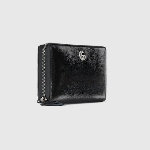 Bi-Colour Gg Marmont Zip Around Wallet