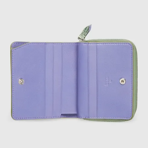 Bi-Colour Gg Marmont Mini Zip Wallet