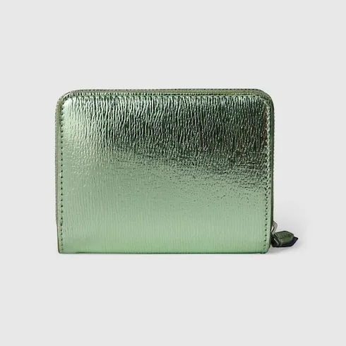 Bi-Colour Gg Marmont Mini Zip Wallet