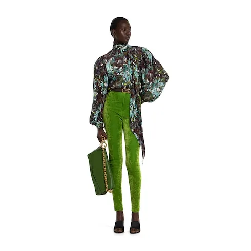 Printed Silk Twill Shirt