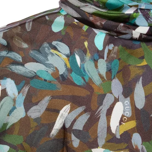 Printed Silk Twill Shirt