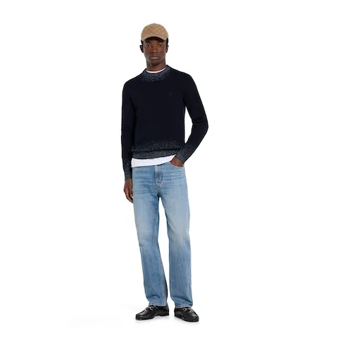 Knit Wool Jumper With Embroidery