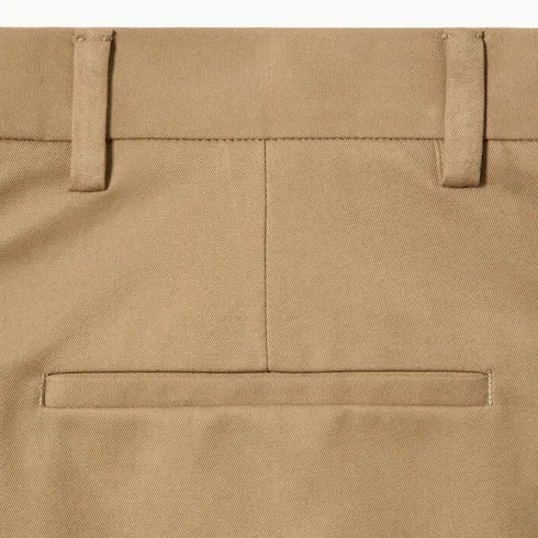 Cotton Twill Trousers With Web Detail