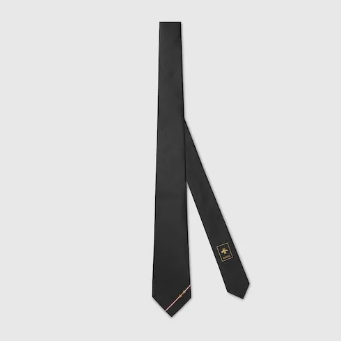 Silk Diagonal Horsebit Jacquard Tie