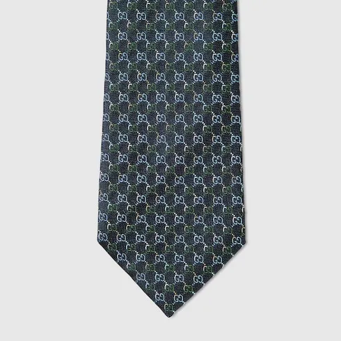 Gg Silk Jacquard Tie