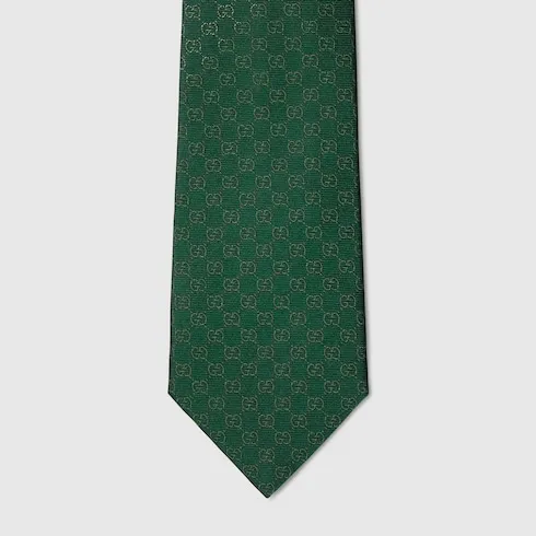 Gg Silk Jacquard Tie
