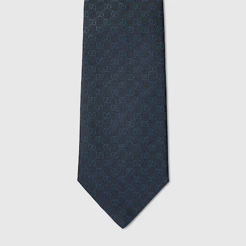 Gg Silk Jacquard Tie