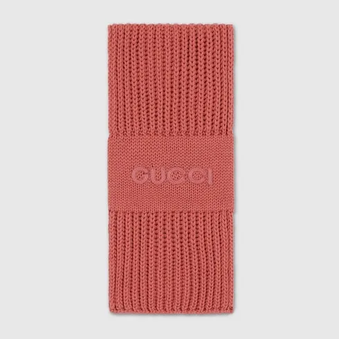Wool Cashmere Scarf With Embroidery